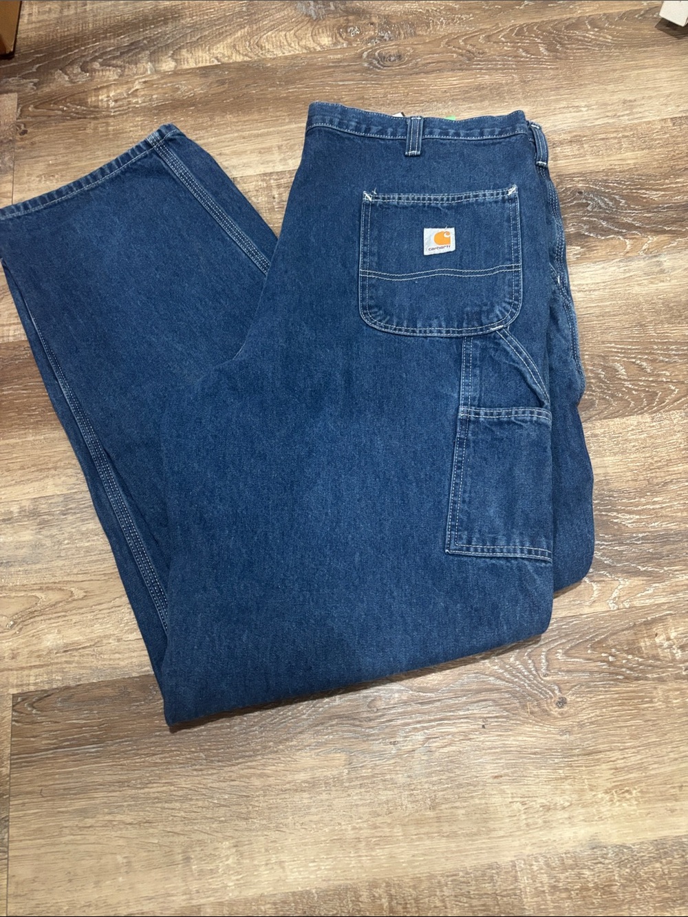 Men’s Carhartt Men’s Cargo Carpenter Pants - Dark Blue Denim 40 x 36